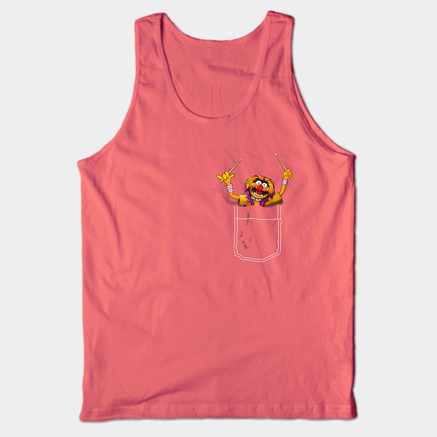 Pocket Animal Tank Top by ikado